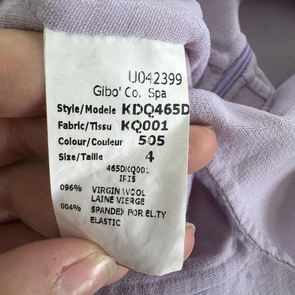 Michael Kors Dress Womens 4 Purple Sleeveless Sheath Wool Blend Made In Italy - Picture 4 of 7